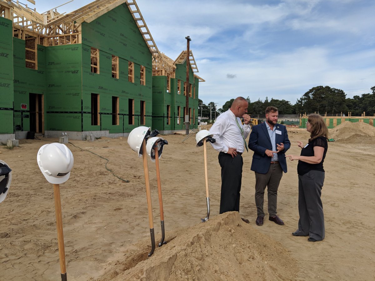 JulianCyr's tweet image. Excited to break ground at Yarmouth Commons with @TRWhelan, undersec. Chan of @MA_DHCD, and other municipal and private partners. Congratulations to @Yarmouth_MA for addressing the housing crisis on Cape Cod by embracing affordable workforce housing and supporting this project.