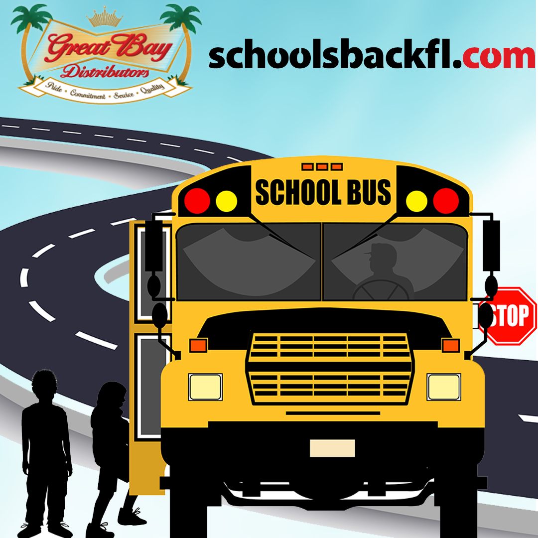 Our friends at Great Bay Distributors want to remind our community that we must all do our part to make sure children stay safe on their way to and from school now that school is back🛑.Take a moment to visit Schoolsbackfl.com and keep the kids safe! 👍