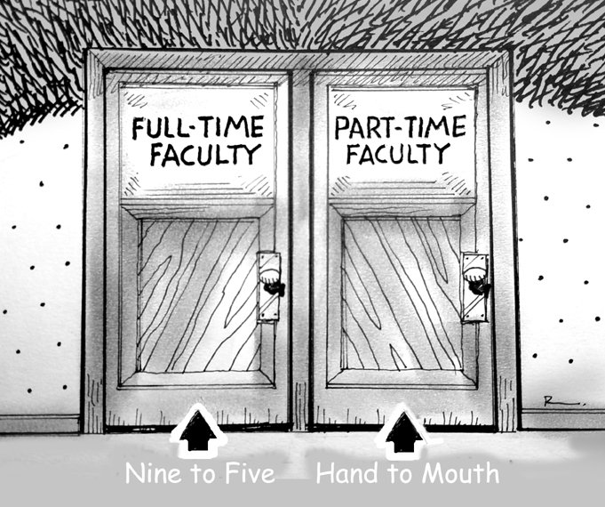 This is the situation for too many adjunct faculty. #CFAC #ColumbiaCollegeChicago #faircontractnow