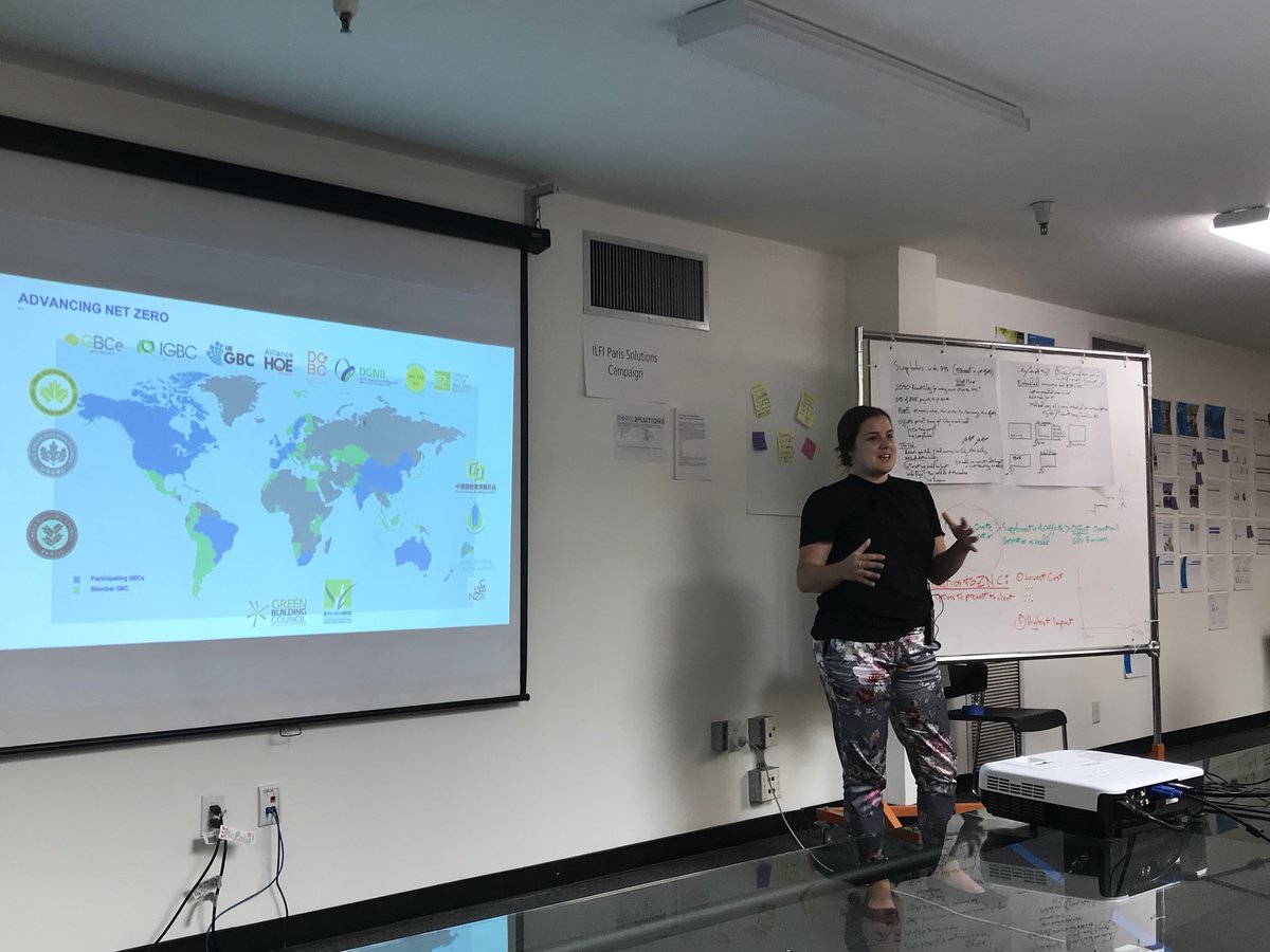Introba_Inc's tweet photo. We are honored and thrilled to have @VKBurrows from @WorldGBC here today talking to staff and colleagues about #AdvancingNetZero and a recap of @GCAS2018. #GCAS02018 https://t.co/i3DshlPefg