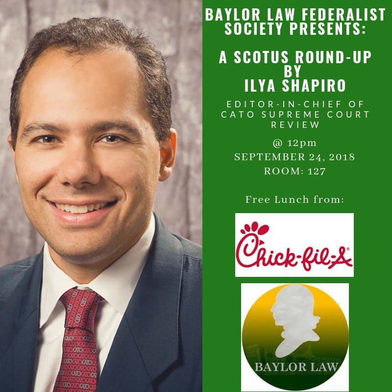 Mark your calendars for a SCOTUS round-up by the one and only <a href="/ishapiro/">Ilya Shapiro</a> next Monday (9/24)

👩‍⚖👨‍⚖👩‍⚖👨‍⚖👩‍⚖👨‍⚖👨‍⚖👨🏾‍⚖👨‍⚖
