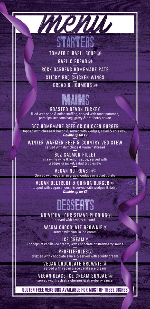 We still have some spaces left for your Christmas party! 🎅 Vegetarian, Vegan and Gluten free options available