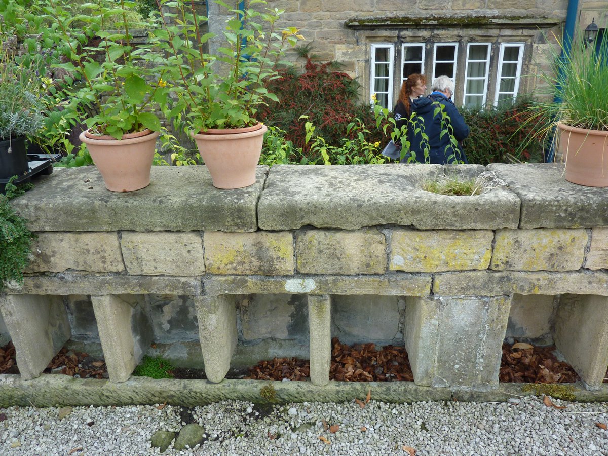 YorksVernacular's tweet photo. Several YVBSG members attended the excellent @FarmBuildings annual autumn conference in the Peak District this weekend. Interesting features to be seen included some nice former pigsties and feeding troughs. https://t.co/T19MkvUNtx