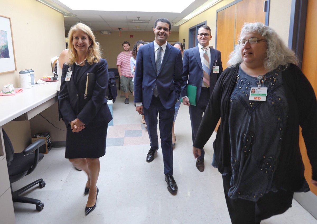 CarePointHealth's tweet photo. Thank you to DOH Commissioner Dr. Shereef Elnahal for touring Christ Hospital in #JerseyCity &amp; our Neighborhood Health Center today, where we are working to expand healthcare access for all, including the uninsured and underinsured.  @ShereefElnahal @NJDeptofHealth https://t.co/YItgkTNzSd