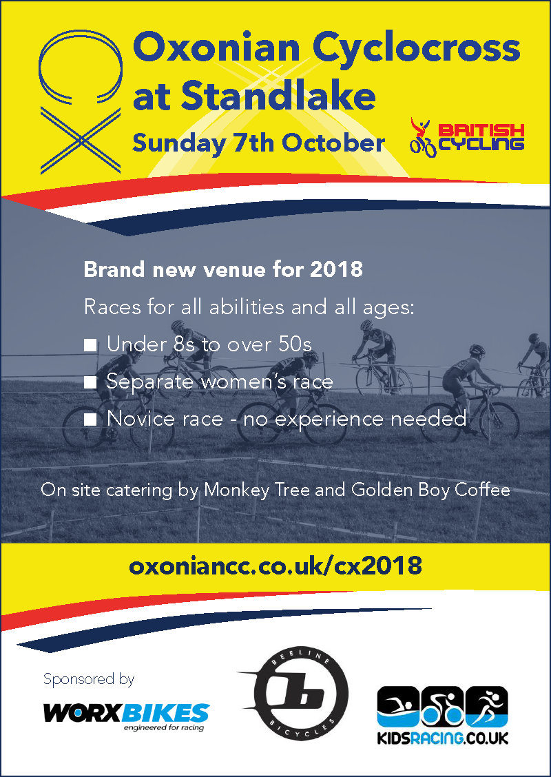 Oxonian Cyclocross at Standlake Sunday 7th October oxoniancc.co.uk/club-racing/cy…