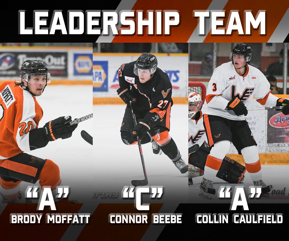 winklerflyers's tweet photo. Flyers name Connor Beebe as this season's Team Captain. Brody Moffatt and Collin Caulfield to serve as Assistants. Congrats @cbeebs19 @moffatt17 and @CollinCaulfield. Full story here. https://t.co/uhuUjH87s3 #WhateverItTakes #greatguys https://t.co/89WwWkUicL