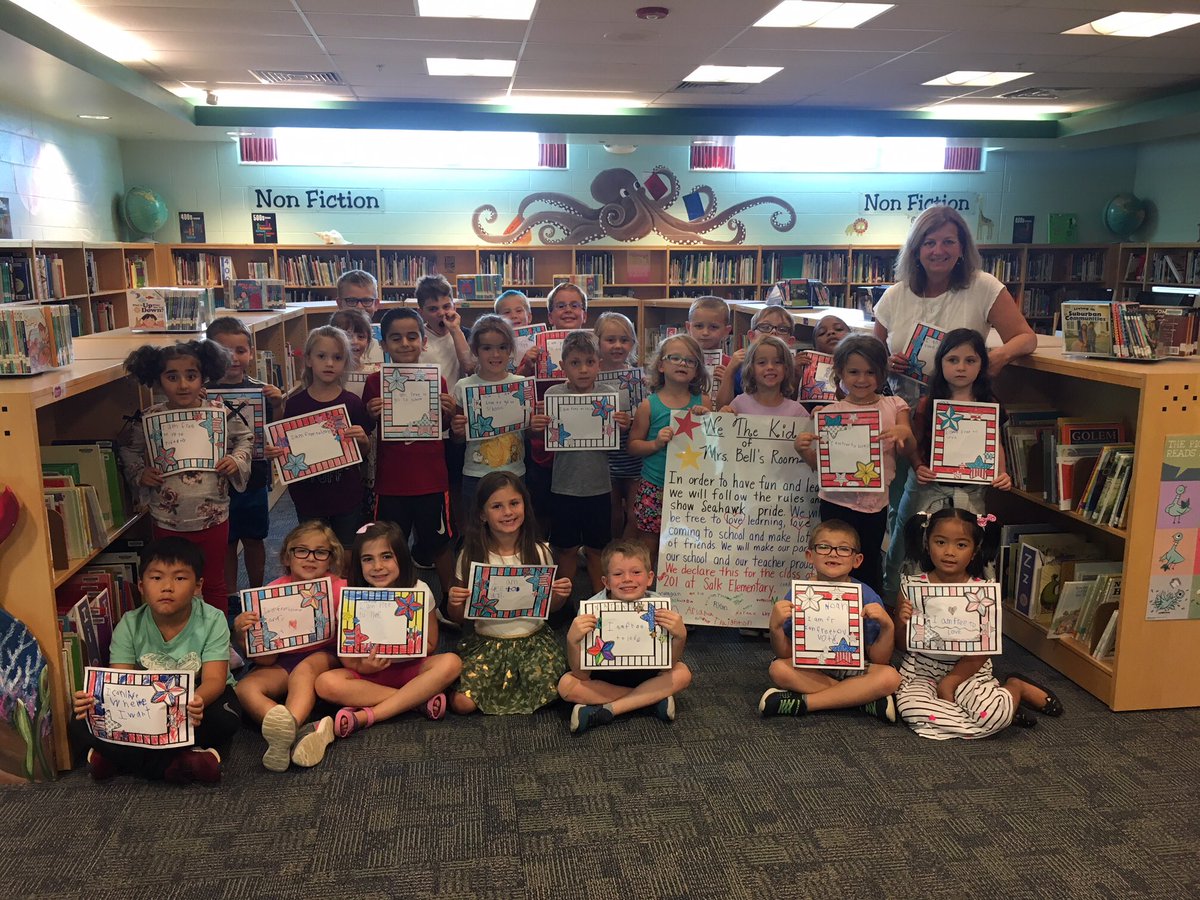 traceyrbell's tweet photo. We, the first grade students at Salk Elementary, on Constitution Day learned a lot about our great country. #fraserfamily #salkfraser https://t.co/A9TH2AmQjl