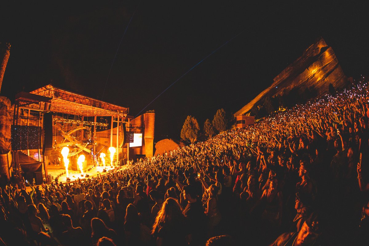 NGHTMRE's tweet photo. It’s impossible to express our gratitude to all of u guys. Our show at Red Rocks last night was everything we could have dreamed of. You are all part of our Gud Vibrations family &amp; the best part is we’re just getting started. Tomorrow we have an incredibly special announcement!! https://t.co/yAqWFeDpYc