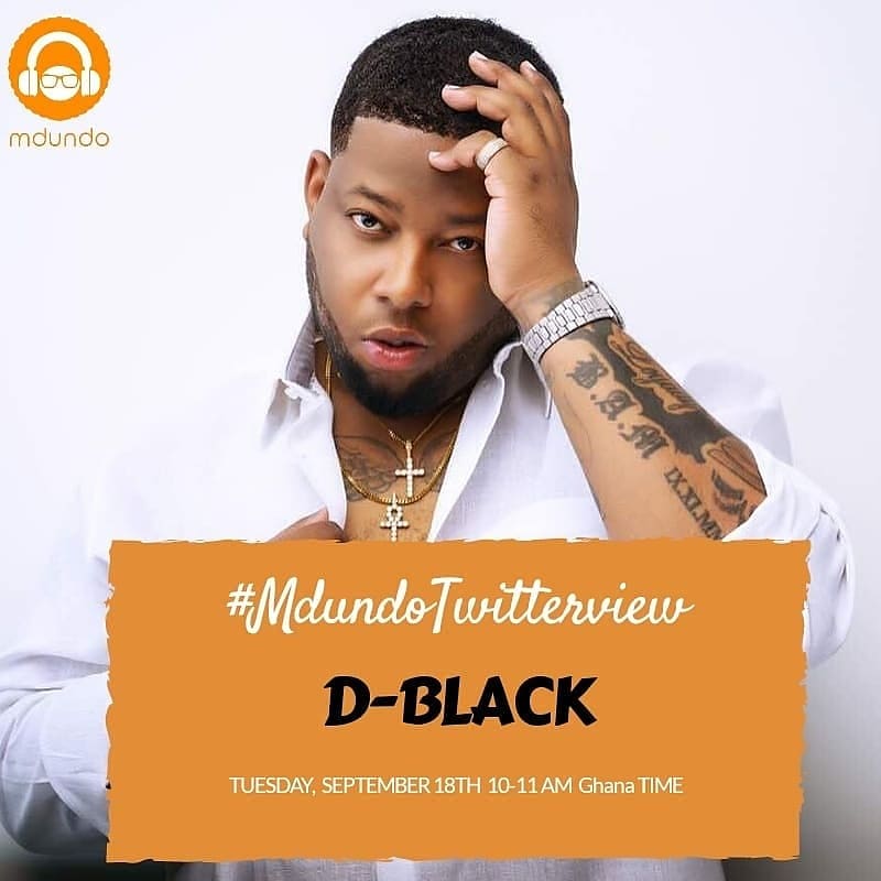 BoundarylessM's tweet photo. Black Avenue Muzik CEO @dblackgh AKA Bam will be hanging out with @mdundomusicke @mdundoghana
On #mdundotwitterview Tomorrow between 10 - 11am Ghana time and 1 - 2pm East Africa time....... Connect with us there with your questions to the Bam Boss https://t.co/GOt8R4AL9u