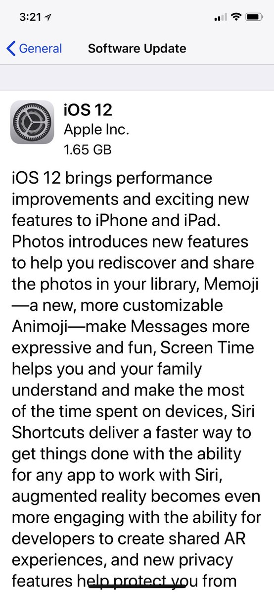 TopicTech's tweet photo. iOS 12 is now ready to download!! #apple #lovingmonday https://t.co/6V4Mopm0wa