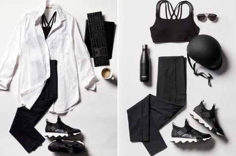 Athleta's tweet photo. From work → to workout, in less than 10 seconds. #workinyourworkout https://t.co/eFqF1V2oLC