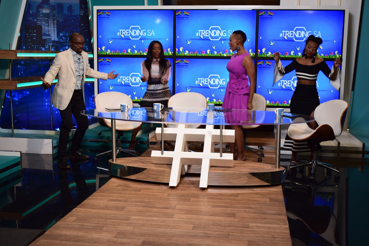 TrendingSAon3's tweet photo. When the squad is in the building, you already know what time it is!!!! Tune in to catch your favourite show live on SABC3. #TSAon3 https://t.co/vHGh7eLJug