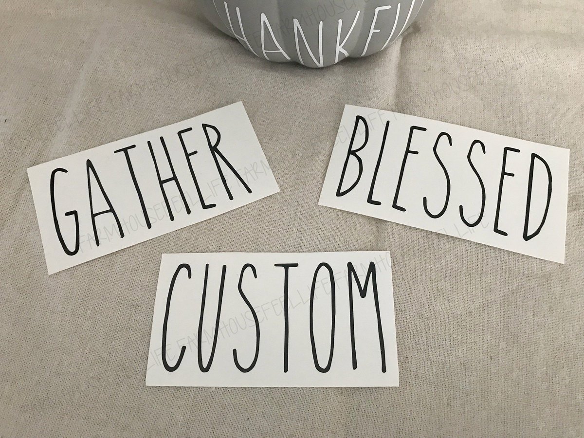 FarmhouseFeelco's tweet photo. Calling all Dunnies 📢 These Rae Dunn inspired decals just hit the store! Pick from one of the words in the photo or customize your own. Only $3 right now in our Etsy store!
https://t.co/zqmgfxbOmT
#raedunnfinds #raedunnlove #raedunnobsessed https://t.co/lASr9LqIsm