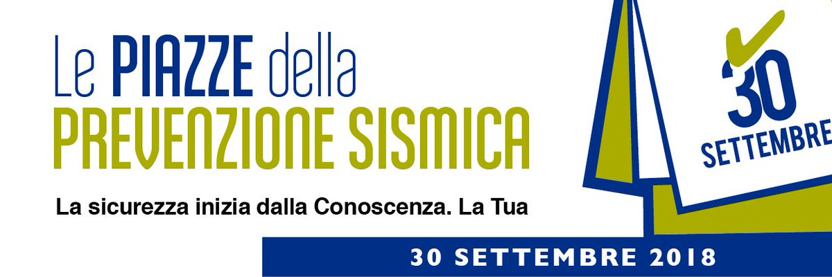 RICHIESTA DISPONIBILITA'
1^ Giornata Nazionale della Prevenzione Sismica

Sul sito REQUISITI E MODALITA' DI ADESIONE >>> goo.gl/BvrUiS

Scadenza venerdì 21 settembre 2018.