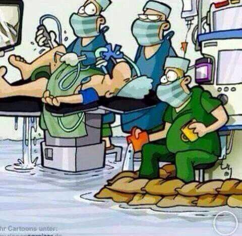 All day today, nothing but knee scopes.