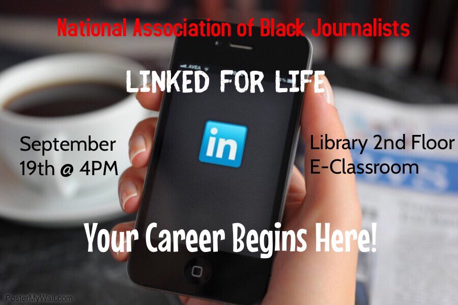 It’s never too late or too early to get help with LinkedIn join NABJ in the Library this Wednesday @ 4 ‼️🤗

#WIU19 #WIU20 #WIU20 #WIU21 #WIU22