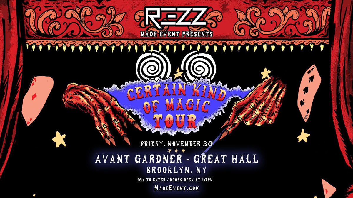 New Show: <a href="/OfficialRezz/">RΞZZ</a> will play Avant Gardner on 11/30