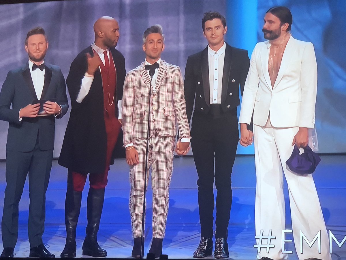 NCLRights's tweet image. The #Fab5 is here! #Emmys