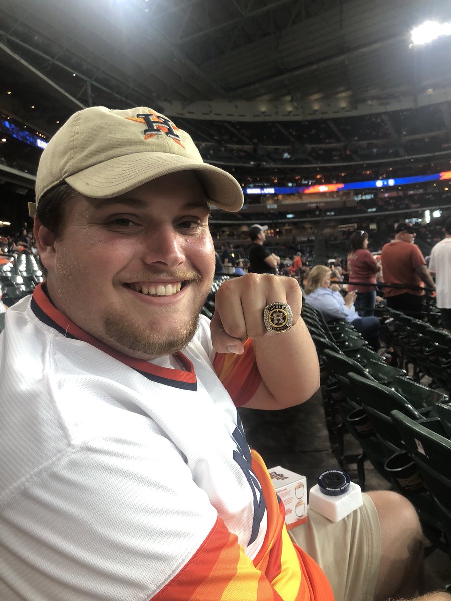 My babe took me to my first Astros game! We were in the 5th row and I met mattress Mack