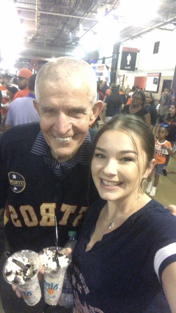 My babe took me to my first Astros game! We were in the 5th row and I met mattress Mack