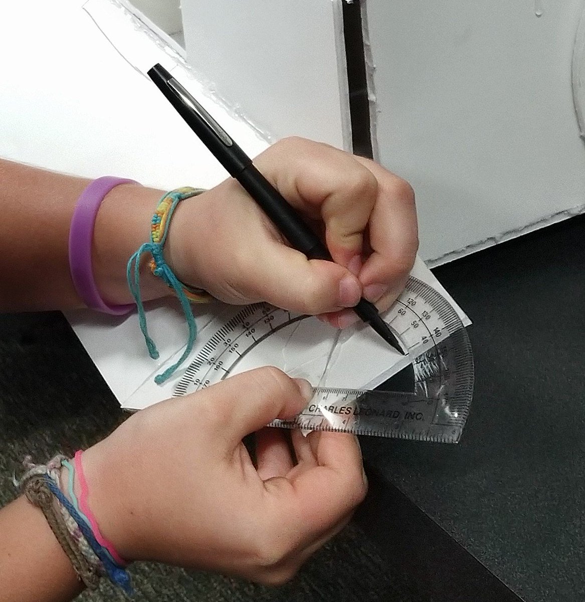 STEMedTeacher's tweet photo. This student may be building a combat robot, but is now learning about pattern development. #UnintentionalLearning #PBL #CombatRobot #onePHS https://t.co/Gu72rl37Ch