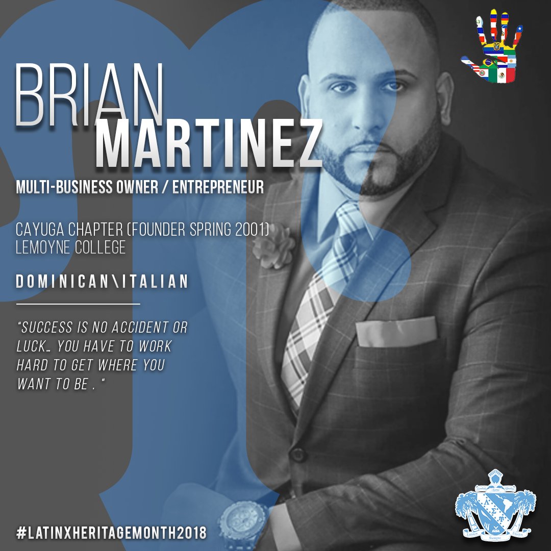 REGION4_UPSILON's tweet photo. Presenting what it takes to be a role model in excellency and  providing countless opportunity in his own community .... Brian Martinez is shining examples of pre-eminence to our brotherhood  #LambdaSigmaUpsilon #LSU79 #NationalHispanicHeritageMonth#NationalLatinxmonth https://t.co/dOGaIbLboR