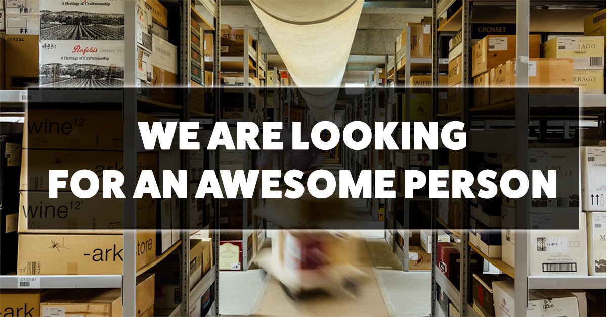 Wine Ark Alexandria is currently seeking an awesome person for 6 months as an Assistant Cellar Manager. This contracted full-time position will commence October 2018 and conclude towards early February 2019. If you are interested please drop us a line.