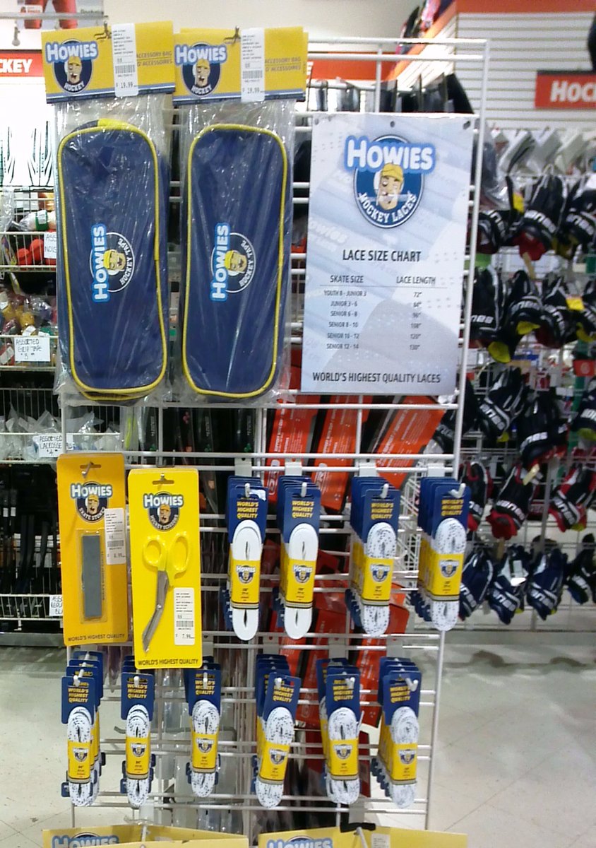 Howies Hockey Laces Size Chart