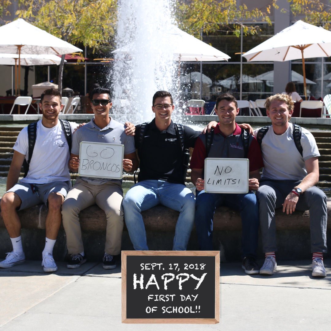 SCU_Baseball's tweet photo. Cheesin’ for the first day of school (part 1). 📓📚📝 ⚾️#StampedeTogether https://t.co/lFXa4CGpds