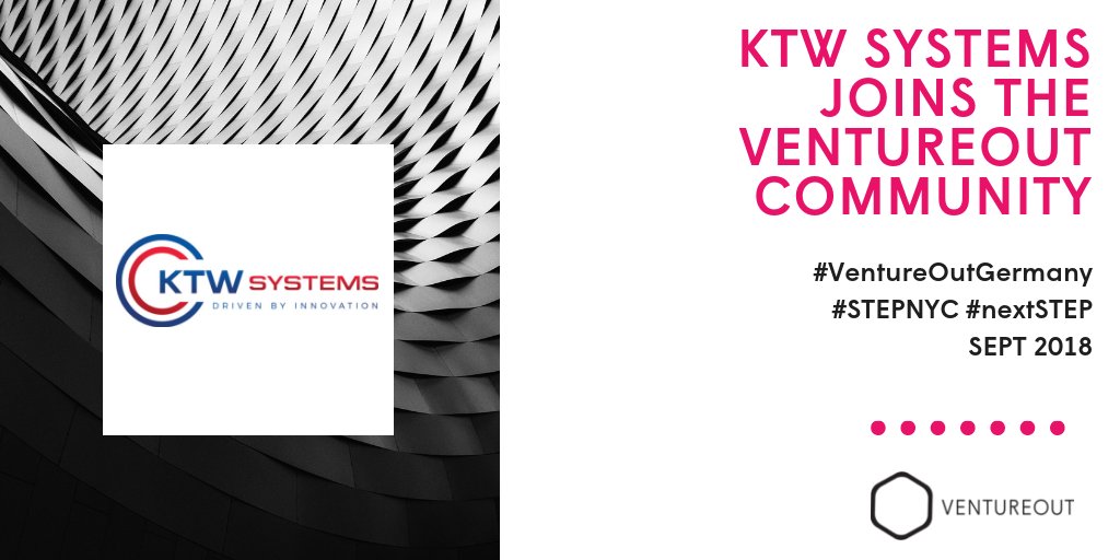 ventureoutny's tweet photo. "Driven by #innovation, the successful worldwide implementation of our German high-tech products, for the benefit of #humanity, is our #motivation." Introducing @ktw_systems! Come see them pitch this Thursday! Register here: https://t.co/9BwlOjPlqc. #STEPNYC #VentureOutGermany https://t.co/IzJVmaMptY