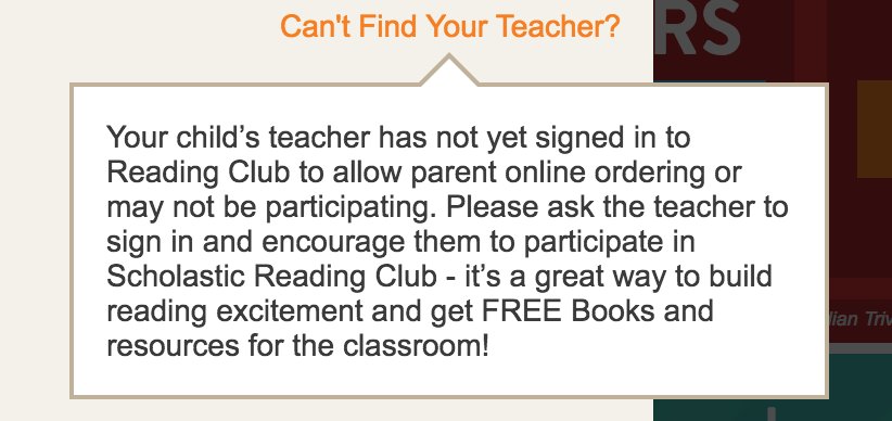 ewrightdesigner's tweet photo. @joannmclachlan1 Would you be able to sign into the Scholastic Reading Club so that we can order books online? Thank you! https://t.co/AXgloTN0VI