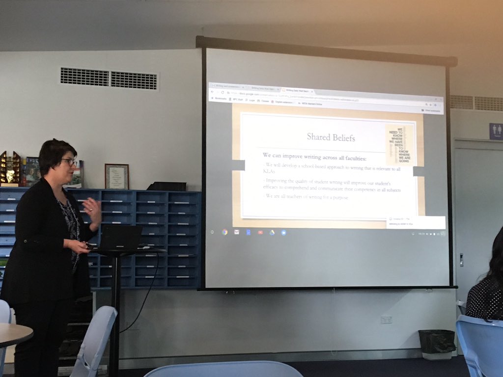 BedePolding's tweet photo. Great staff Professional Learning on writing today https://t.co/k6BfWtn1e6