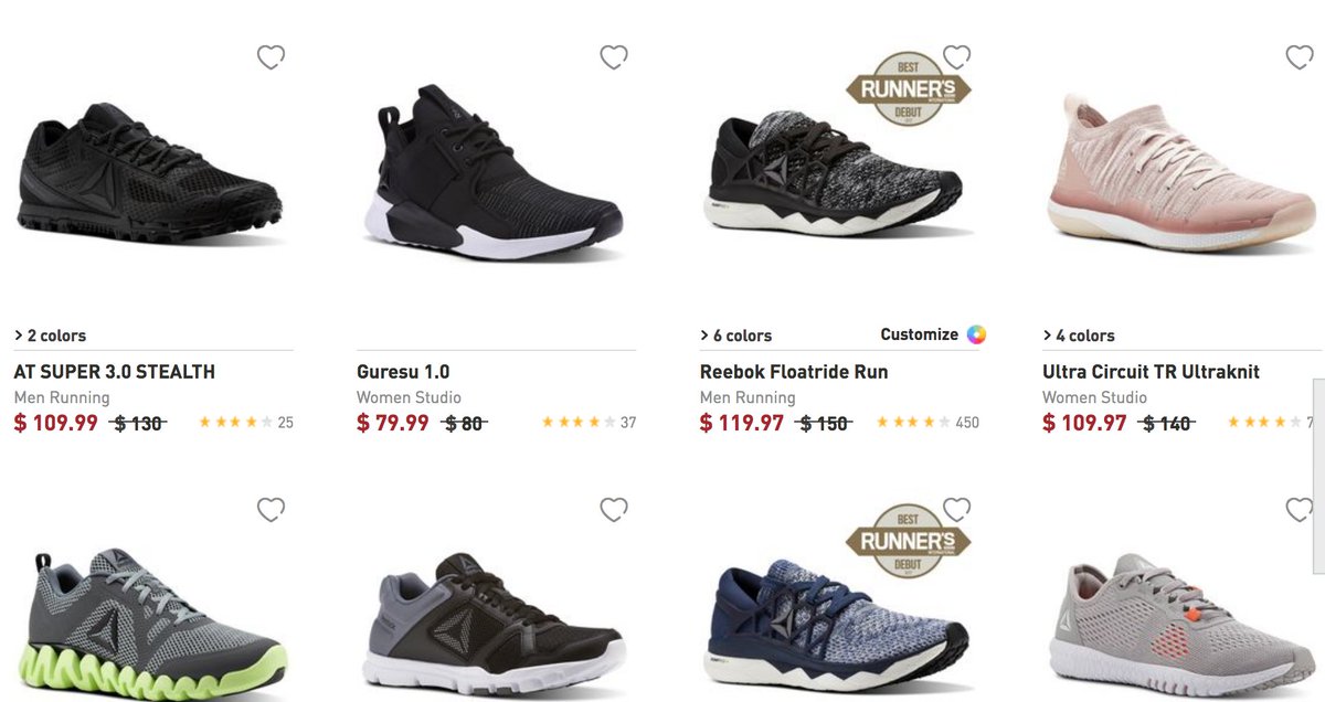 SneakerDiscount's tweet photo. 40% Off Sale on #Reebok Items w/code: AFF40

https://t.co/0usM68sS1Z https://t.co/haZuHkXXQ1