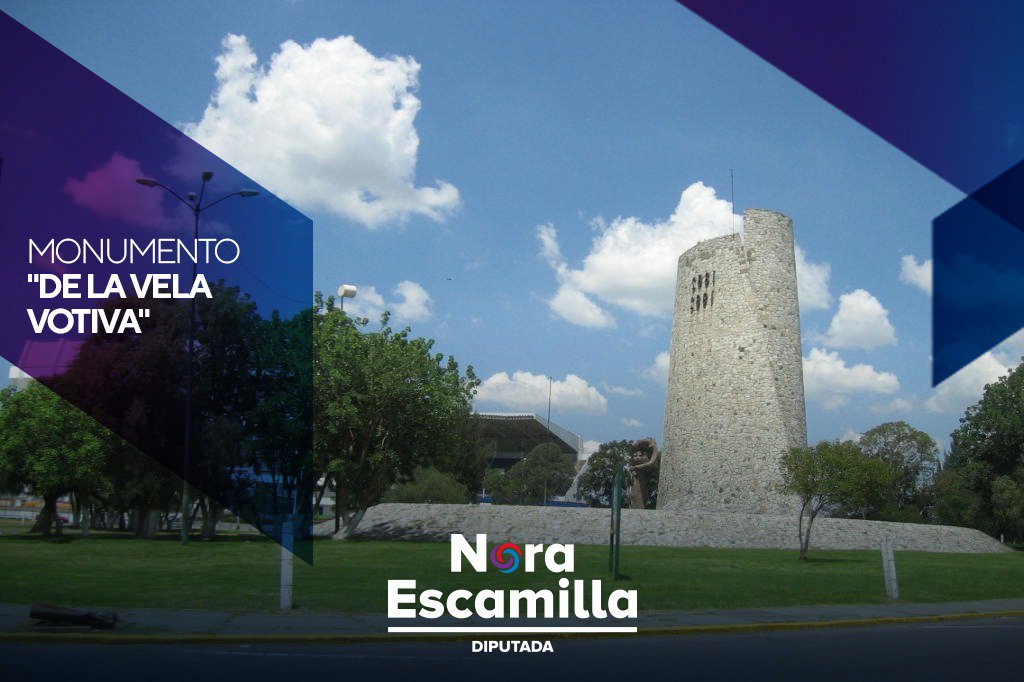 NoraMEscamilla's tweet photo. #SabíasQue el monumento “De la Vela Votiva” fue construido en el año de 1962 y es una de las principales estructuras de #Puebla que se encuentra ubicada en el #Distrito10Local. https://t.co/Qig7S2Swqr