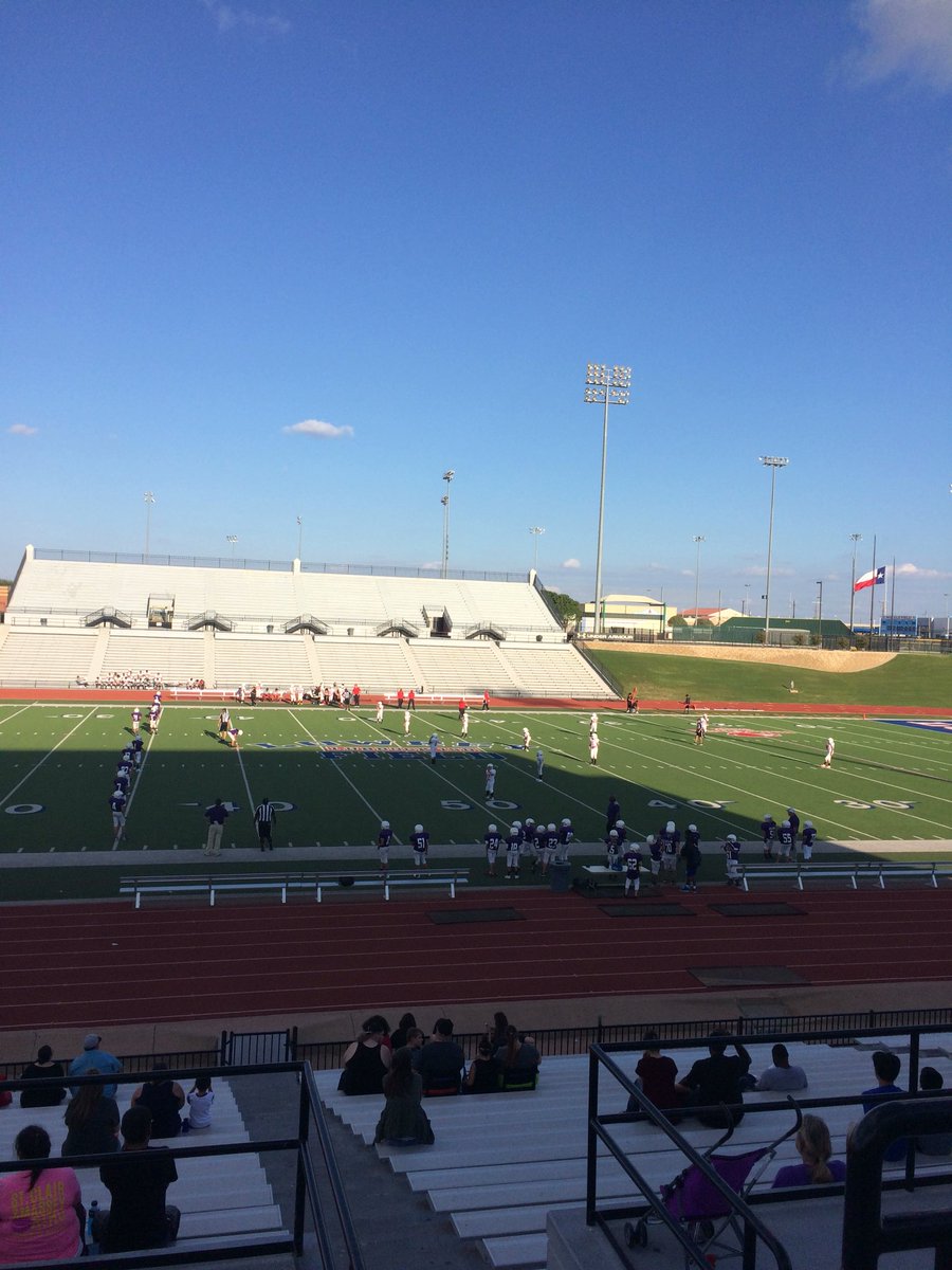 olslatonknights's tweet photo. What a great evening for some 7th grade Knight football.  Come out and support your OLS Knights at Lowery Field!              #knightpride https://t.co/fZli4DjVe9