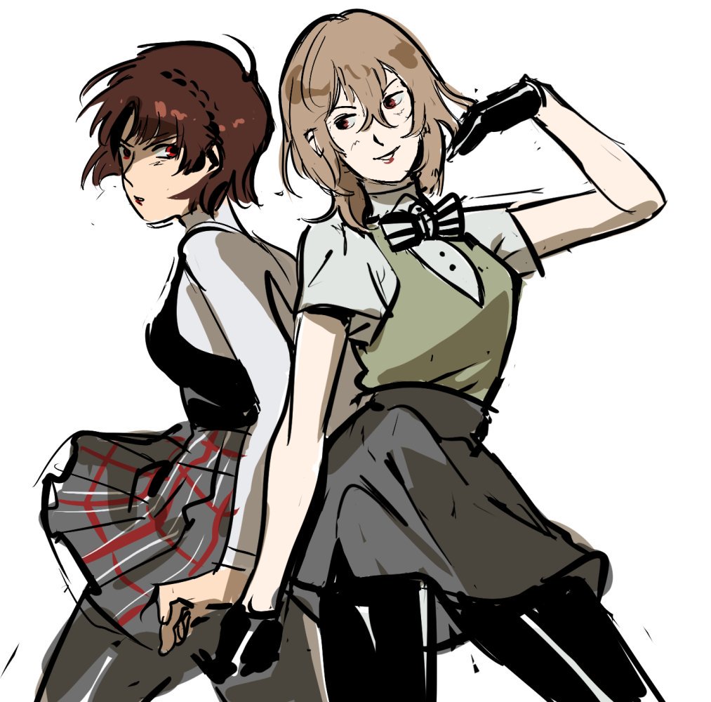 Persona 5 except Makoto is the main character and Akechi is a lesbian. 