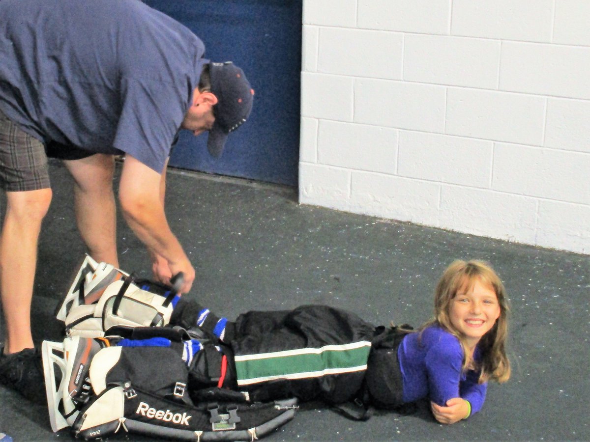 Shoreline_Shark's tweet photo. Our twins are all smiles about hockey season starting! #finally #rustoff #preseason #ctgirlshockey #hockey #ctshorelinesharks https://t.co/EkSyI4xHkm