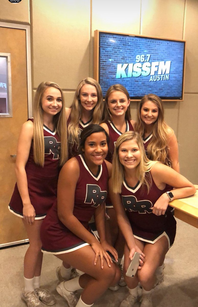 kimjohnson1987's tweet photo. Listen for Rock Cheer on 96.7 Kiss FM this week♥️Beat the Mavs @RRHS_Principal @DragonNationRR https://t.co/SmW8mSHxBq