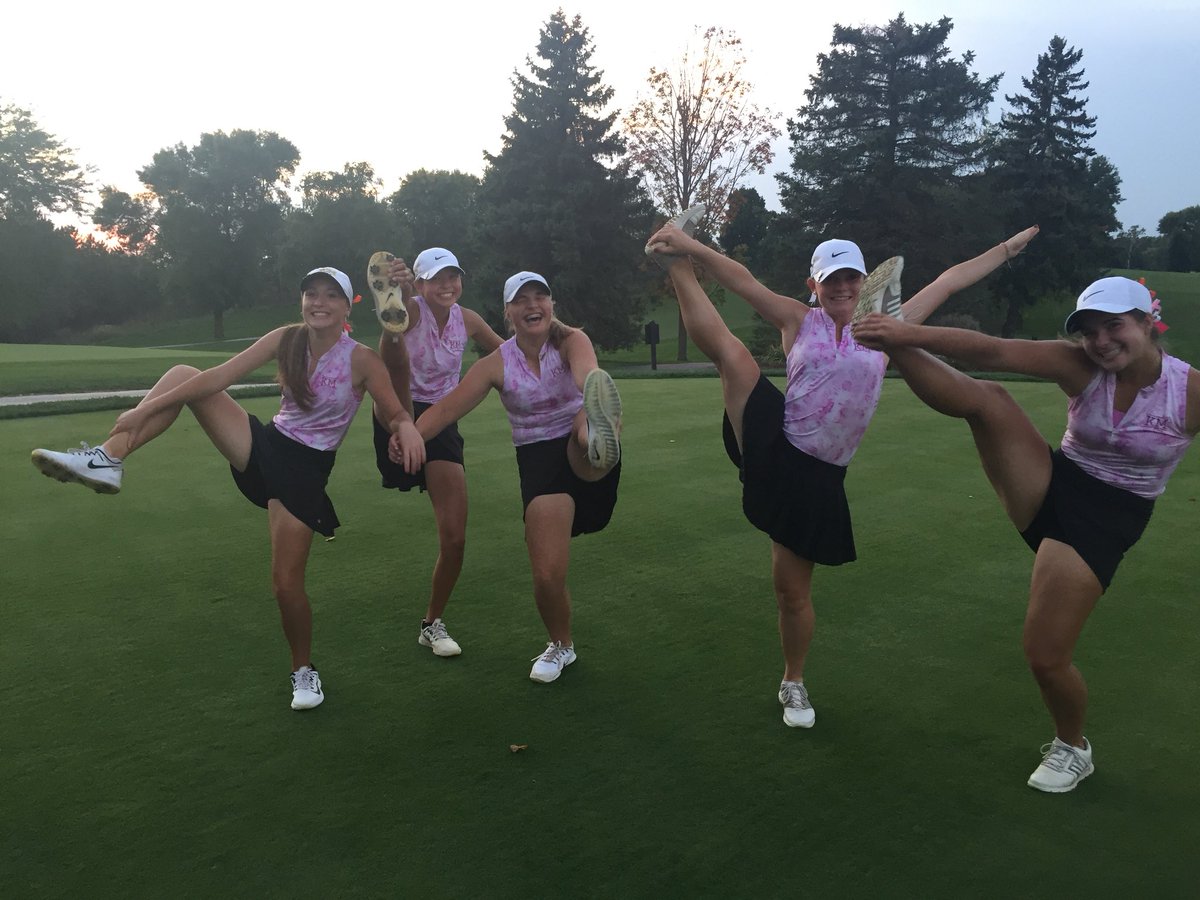 KMGIRLSGOLF's tweet photo. KM Girls with a 319 to barely edge out Arrowhead’s 320 today at Ocon CC!! This win secures conference for KMGirls Golf. Great job Girls!! Liz Mantey with a pb of 75!!
@kmdistrict @GCAOWI #peakinoctober https://t.co/qEBeklERzv