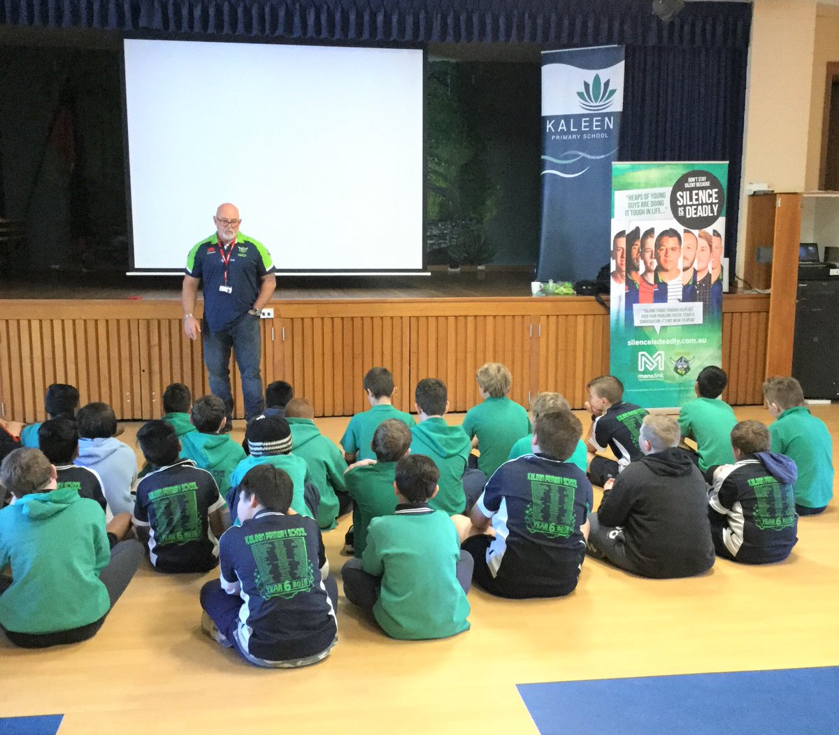 kaleenps's tweet image. @kaleenps Year 6 boys had a fabulous presentation with Michael, from @Menslink. The presentation encourages young males to speak out to help themselves and to help their friends. #silenceisdeadly @ACTEducation