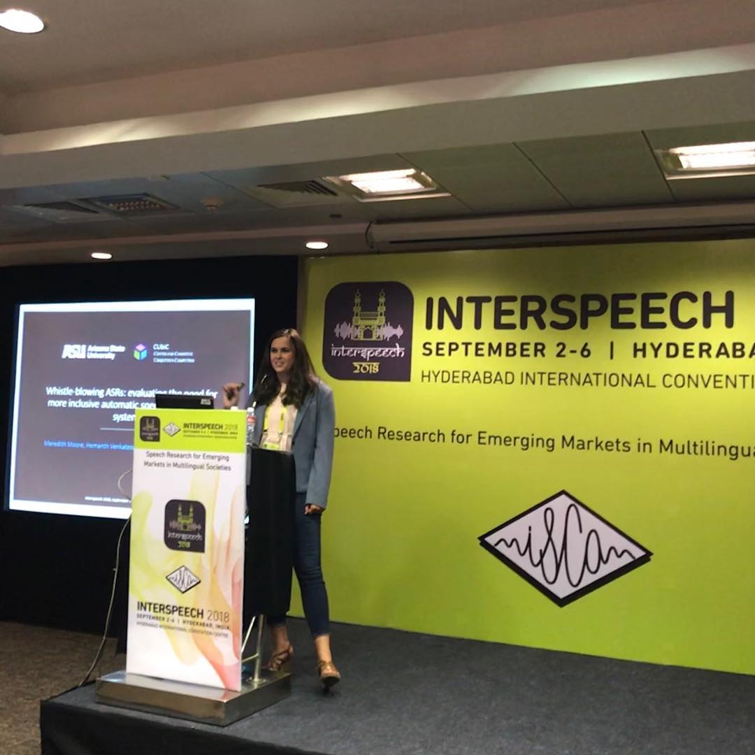 A bit late, but I had the chance to present my research at #interspeech2018 and advocate for automatic speech recognition systems to be more inclusive of different voices. #inclusion #assistivetechnology #speechdisorders @ASUResearch isca-speech.org/archive/Inters…