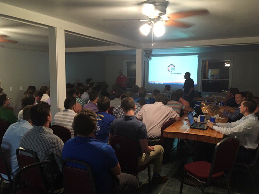 AGRILSTU's tweet photo. Our boys had the opportunity to learn on possible internship and career paths from ISU alumni from ADM https://t.co/S4U4Rnq0ia
