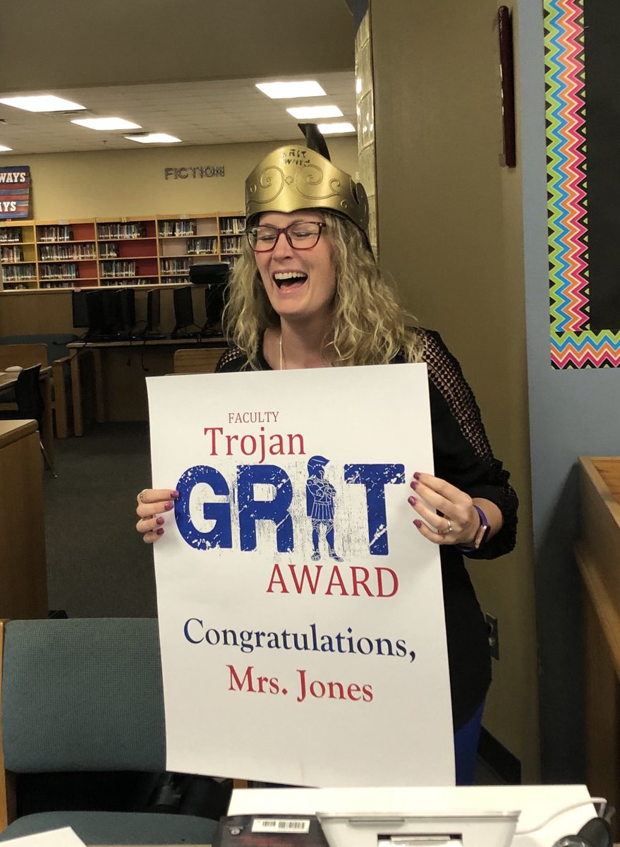 agnewedu's tweet photo. Congratulations to our #AgnewGrit winners: Mrs. Jones, Mrs. Ross & Mr. Sanders! @LibrarianJonesy https://t.co/cuVGbApjlW