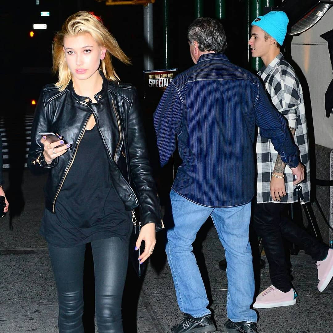 November 6, 2014. First candids Hailey and Justin out in NYC.