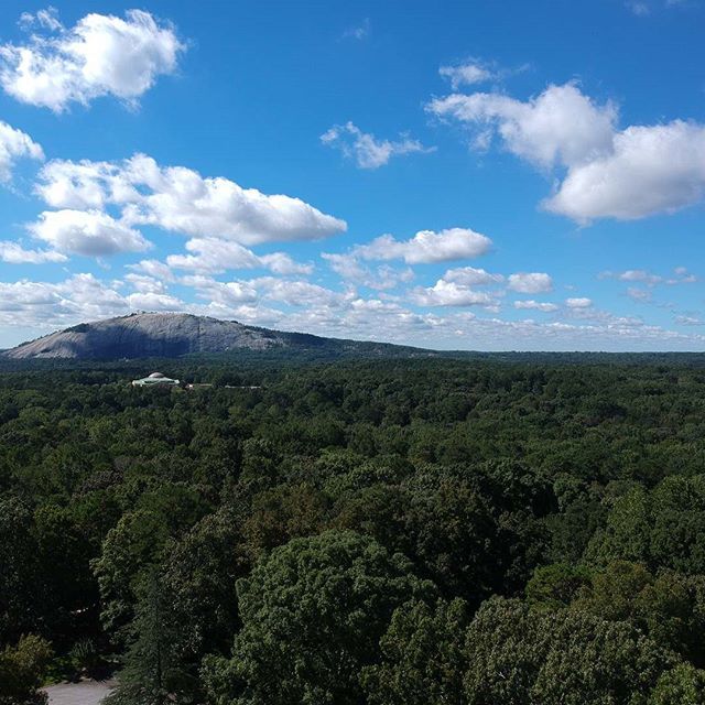 LTDecks's tweet photo. View from the job site today. Well ok, so I was up in the air about 150'. This is the City in a Forest afterall and you can't see much from the ground. #ltdecks #unfiltered #unedited #djispark #stonemountain https://t.co/v2E9bWX6Nm https://t.co/9n6mvOJvMb