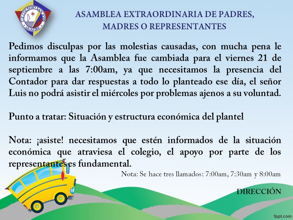 UESANJOSE's tweet photo. Saludos, pedimos disculpas por las molestias causadas https://t.co/XOlJZkpahw