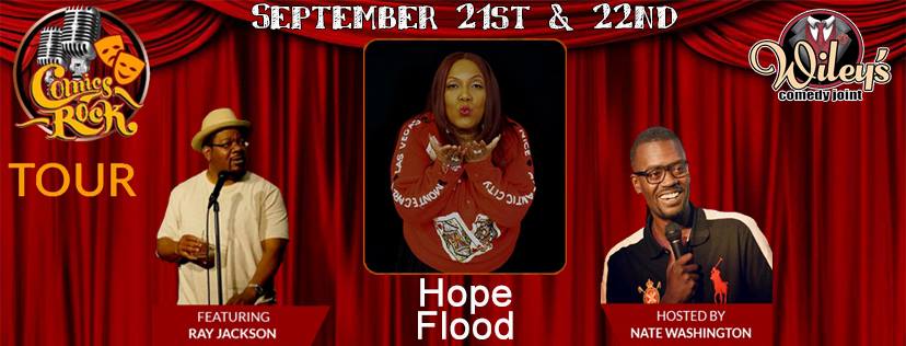 WileysDayton's tweet photo. This Friday and Saturday at @WileysDayton
@HOPEFLOOD @Thorny_Badlands and @comedian_937
The Comics Rock Tour
#comedy #standupcomedy #comicsrock https://t.co/jU5m7mta3X