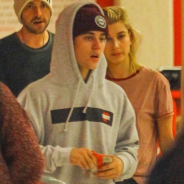 December 1, 2014. Hailey and Justin at Target in Los Angeles.