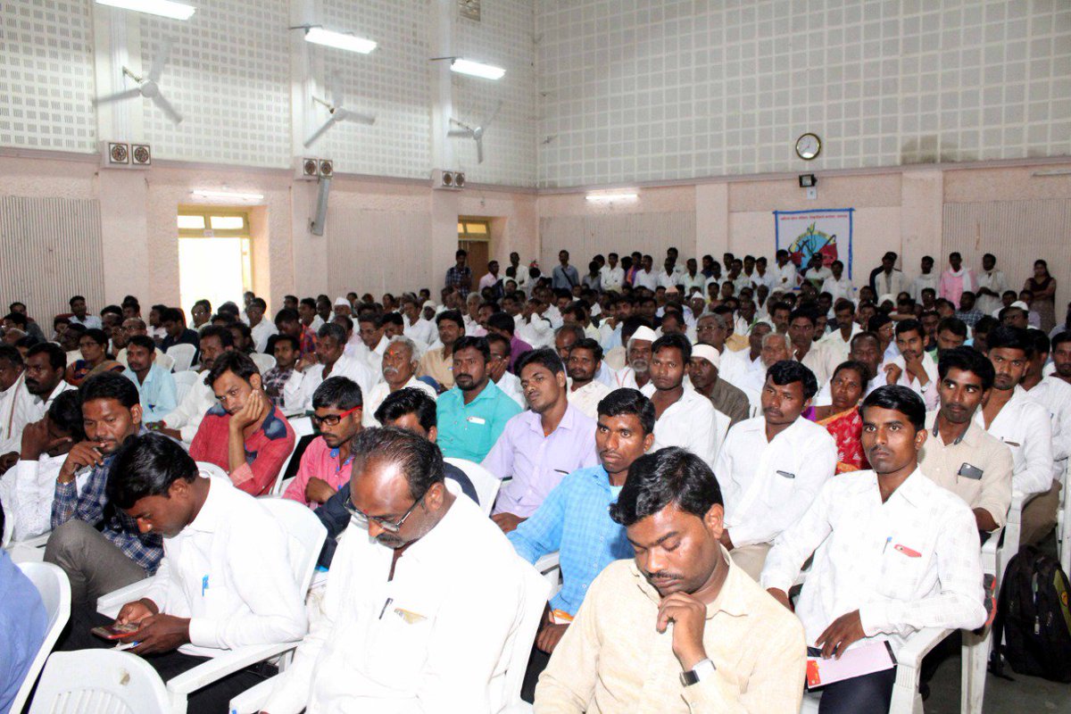 We organized workshop on Scheme of Blue Revolution and Mission fingerlings on 12 Sept. Approximately 450 farmers was participated. This was organized by Tata Trusts ; Dept. MS and CAIM under the guidence of Dr. Rajesh Deshmukh (DM, Yavatmal) , also Mr Vijay sir