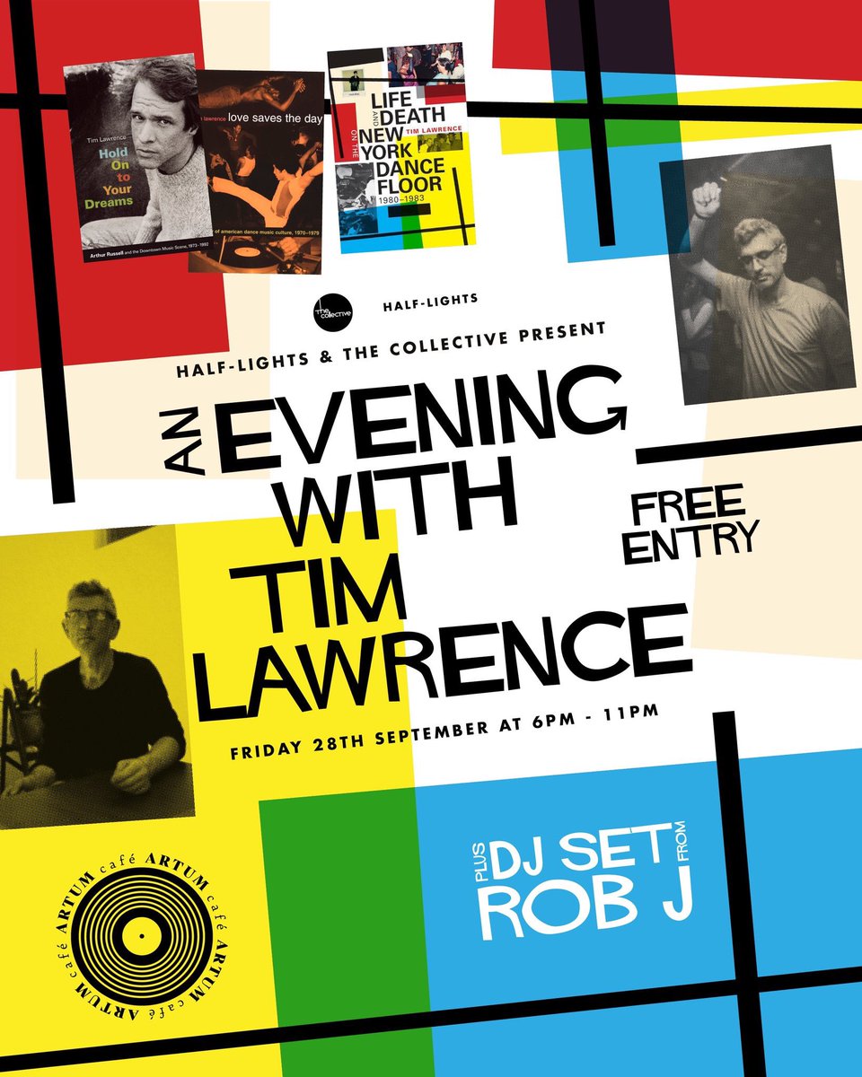 Counting down to our first #Brum #cultural event down <a href="/CafeArtum/">Cafè Artum</a> with <a href="/half_lights/">half-lights blog</a> 

An evening of discussion &amp; music with author Tim Lawrence. 

Free entry 
Licensed 
6pm-11pm